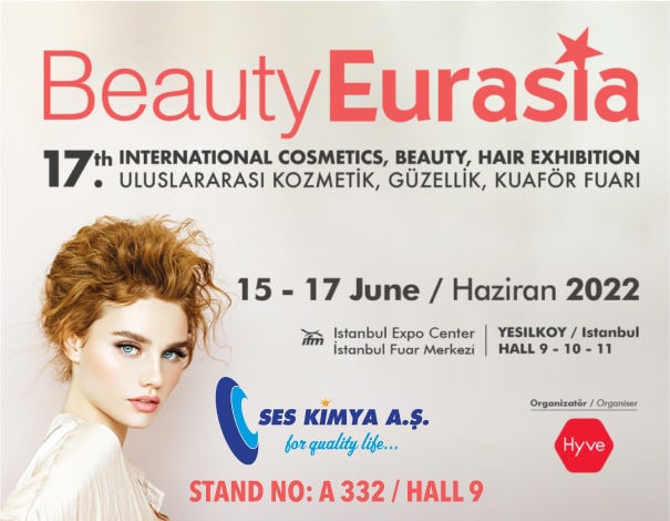 SES KIMYA ATTENDING BEAUTY EURASIA INTERNATIONAL EXHIBITION, ISTANBUL 2022